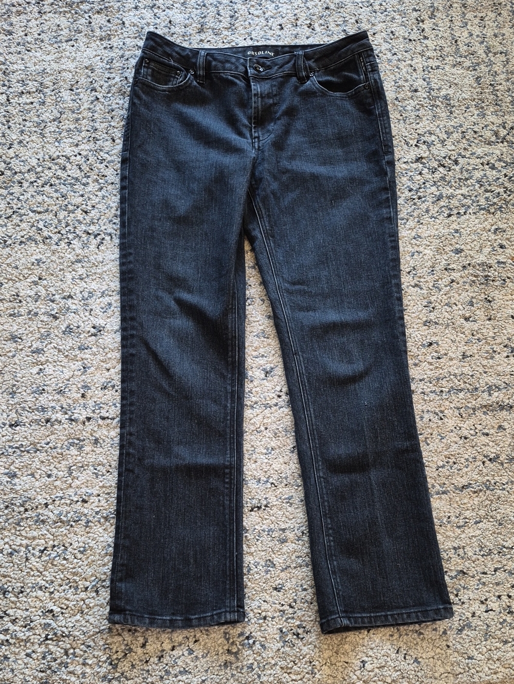 GASOLINE GLAMOUR Black Straight-Leg Women's Jeans